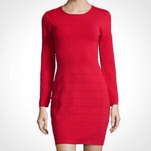 Luxurious Festive Red Betsey Johnson NWT Party Dress, Black Back Zipper [size M]